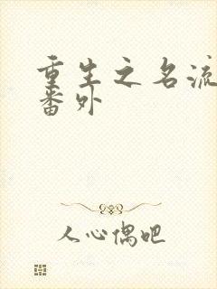 重生之名流巨星番外