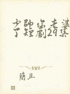 少帅你老婆又跑了短剧29集