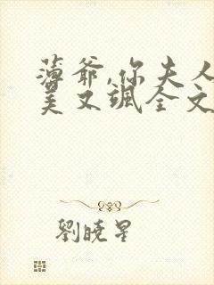 薄爷,你夫人又美又飒全文免费阅读