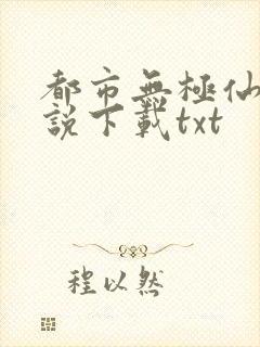 都市无极仙医小说下载txt