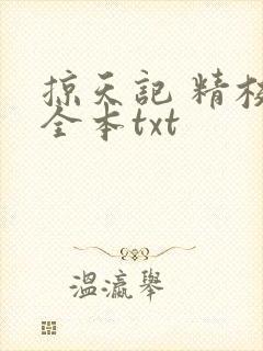 掠天记 精校版全本txt