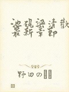 池砚梁清欢小说最新章节