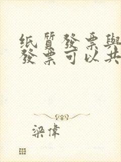 纸质发票与电子发票可以共存吗