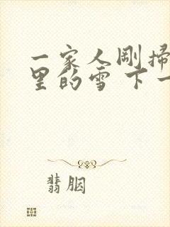 一家人刚扫完院里的雪 下一秒白干