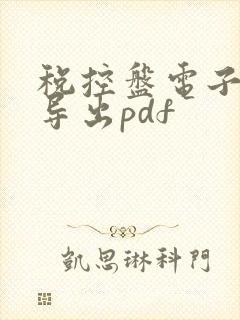 税控盘电子发票导出pdf