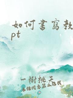 如何书写教案ppt