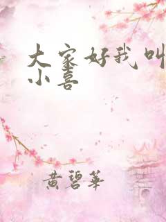 大家好我叫才林小喜