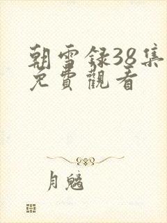 朝雪录38集全免费观看