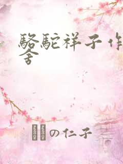 骆驼祥子作者老舍