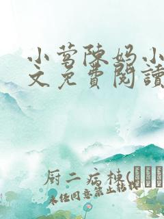 小莺陈妈小说全文免费阅读无弹窗