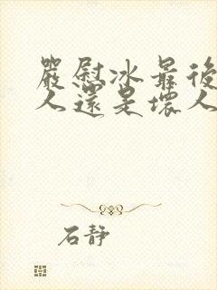 严慰冰最后是好人还是坏人