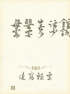 母婴生活馆加盟需要多少钱