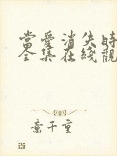 当爱消失时短剧全集在线观看