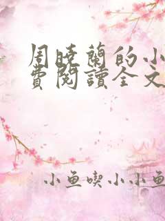 周晓兰的小说免费阅读全文无弹窗