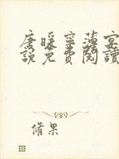 唐暖宁薄宴沉小说免费阅读全文无弹窗