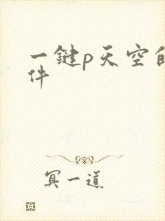 一键p天空的软件