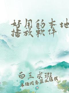 好用的本地视频播放软件