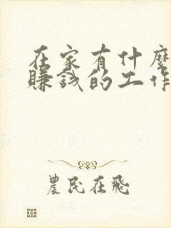 在家有什么可以赚钱的工作吗?