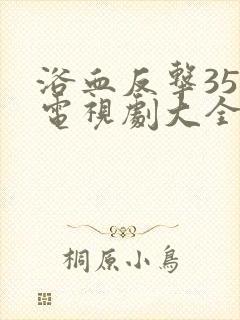 浴血反击35集电视剧大全