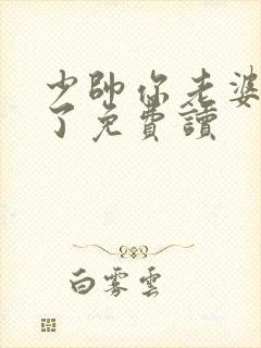 少帅你老婆又跑了免费读