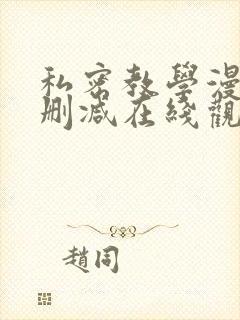 私密教学漫画无删减在线观看