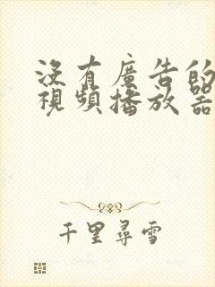 没有广告的手机视频播放器