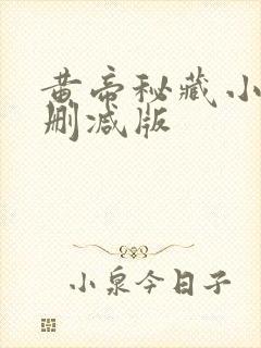 黄帝秘藏小说未删减版