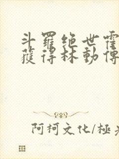 斗罗绝世霍雨浩获得林动传承