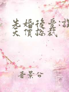 先婚后爱:误惹天价总裁