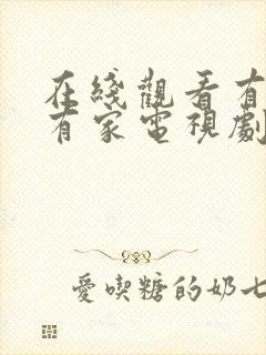 在线观看有你才有家电视剧