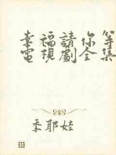 幸福请你等等我电视剧全集免费观看