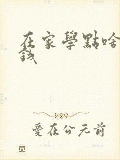 在家学点啥能赚钱