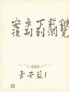 安卓下载链接,复制到浏览器打开