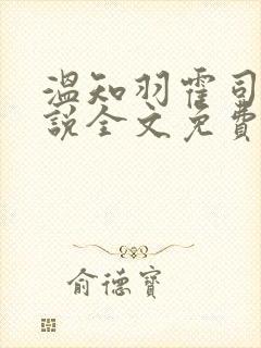 温知羽霍司砚小说全文免费阅读无弹窗