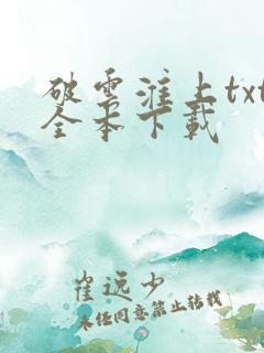 破云淮上txt全本下载