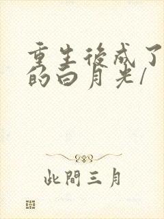 重生后成了皇帝的白月光/