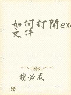 如何打开exe文件