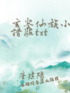 玄鉴仙族小说无错版txt