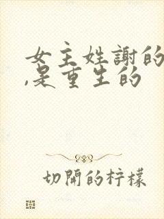 女主姓谢的小说,是重生的