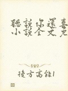 听说你还喜欢我小说全文免费阅读