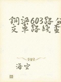 铜梁603路公交车路线查询