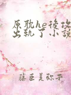 原耽he后攻他出轨了小说