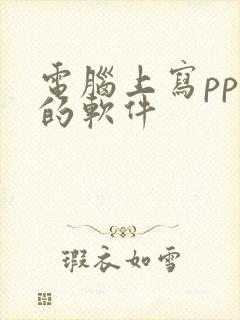 电脑上写ppt的软件