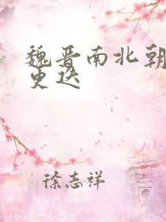 魏晋南北朝政权更迭