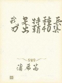 我是特种兵之利刃出鞘40集在线观看