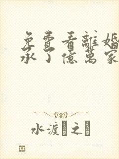 免费看离婚后继承了亿万家产小说