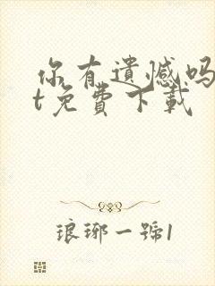 你有遗憾吗txt免费下载