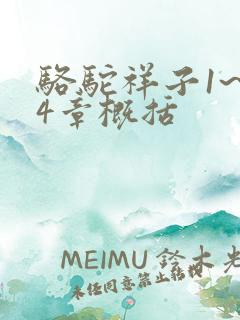 骆驼祥子1~24章概括