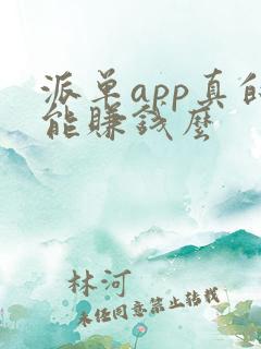 派单app真的能赚钱么