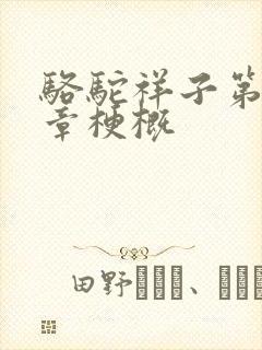 骆驼祥子第十二章梗概